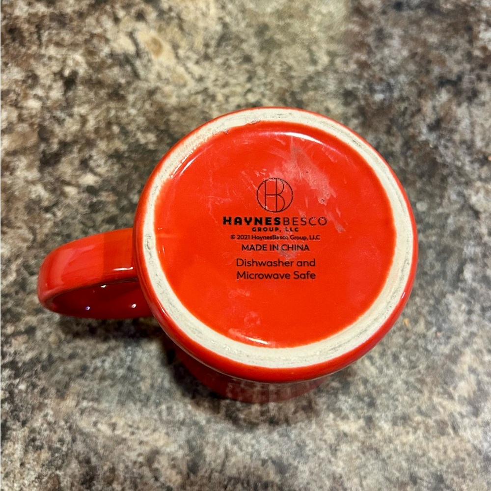 Red Cow Print Mug - Picture 3 of 4